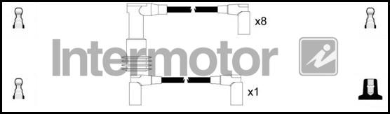 INTERMOTOR 76242 - Комплект проводів запалювання autocars.com.ua