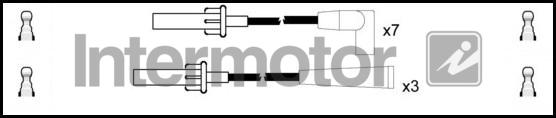 INTERMOTOR 76248 - Комплект проводів запалювання autocars.com.ua