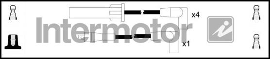 INTERMOTOR 83075 - Комплект проводів запалювання autocars.com.ua