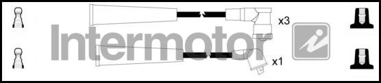 INTERMOTOR 83087 - Комплект проводів запалювання autocars.com.ua