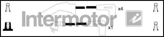 INTERMOTOR 83705 - Комплект проводів запалювання autocars.com.ua