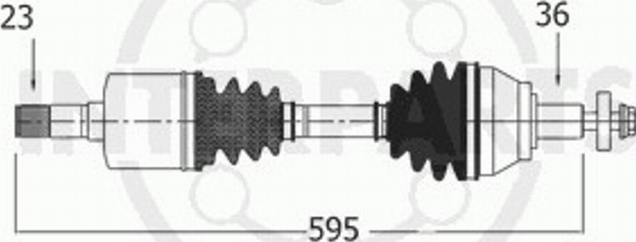 InterParts FD-8-01-158 - Приводной вал autodnr.net