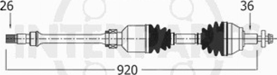 InterParts FD-8-01-270 - Приводной вал avtokuzovplus.com.ua