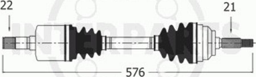 InterParts PG833117 - Приводной вал autodnr.net