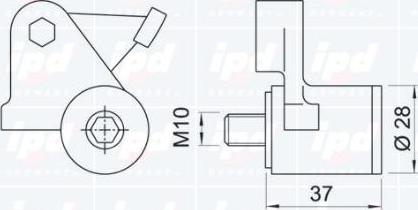 IPD 10-0283 - Натяжная планка, ремень ГРМ autodnr.net