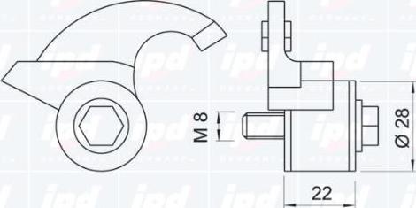 IPD 10-0284 - Натяжная планка, ремень ГРМ avtokuzovplus.com.ua