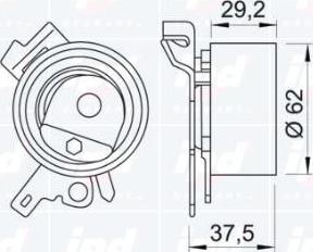 IPD 14-0229 - Натяжной ролик, ремень ГРМ avtokuzovplus.com.ua