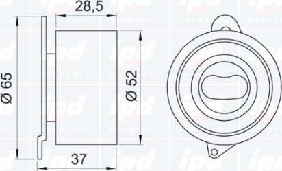 IPD 14-0560 - Натяжной ролик, ремень ГРМ avtokuzovplus.com.ua