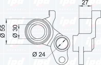 IPD 14-0639 - Натяжной ролик, ремень ГРМ avtokuzovplus.com.ua