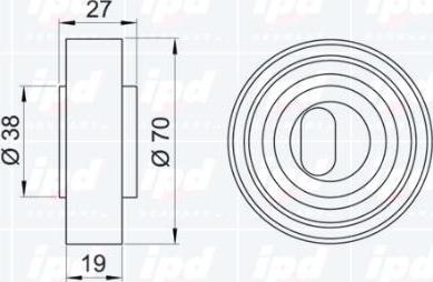 IPD 14-0705 - Натяжной ролик, ремень ГРМ avtokuzovplus.com.ua