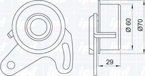 IPD 14-0723 - Натяжной ролик, ремень ГРМ avtokuzovplus.com.ua