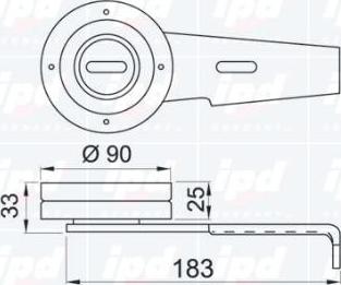 IPD 14-0935 - Направляющий ролик, поликлиновый ремень avtokuzovplus.com.ua