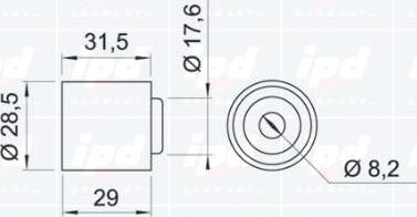 IPD 15-0098 - Направляющий ролик, зубчатый ремень autodnr.net