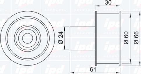 IPD 15-0377 - Направляющий ролик, зубчатый ремень avtokuzovplus.com.ua