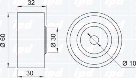 IPD 15-0561 - Направляющий ролик, зубчатый ремень avtokuzovplus.com.ua