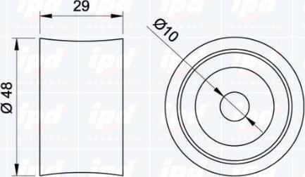 IPD 15-0790 - Направляющий ролик, зубчатый ремень avtokuzovplus.com.ua