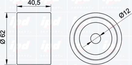 IPD 15-0976 - Направляющий ролик, зубчатый ремень avtokuzovplus.com.ua