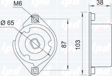 IPD 15-3276 - Натяжитель, поликлиновый ремень avtokuzovplus.com.ua