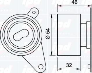 IPD 15-3325 - Натяжной ролик, ремень ГРМ avtokuzovplus.com.ua