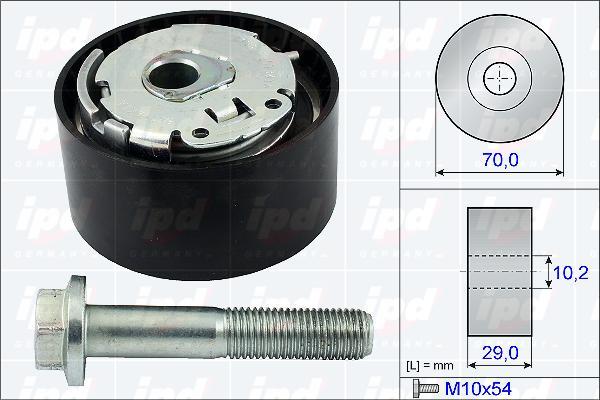 IPD 15-3693 - Натяжной ролик, ремень ГРМ autodnr.net