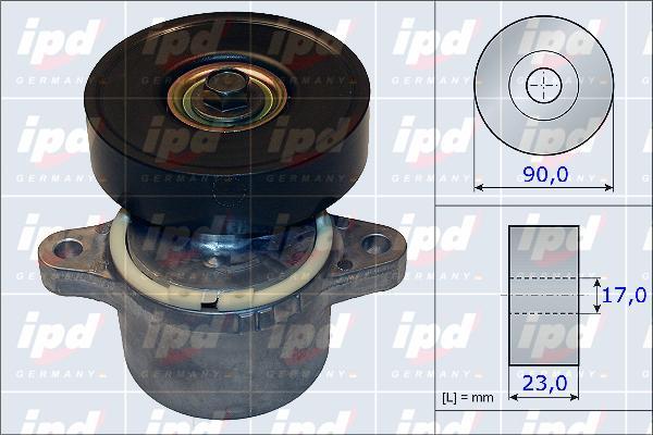 IPD 15-3883 - Натяжитель, поликлиновый ремень autodnr.net