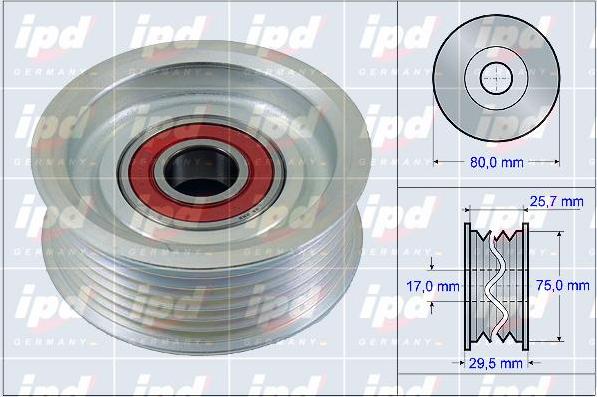 IPD 15-3904 - Направляющий ролик, поликлиновый ремень autodnr.net