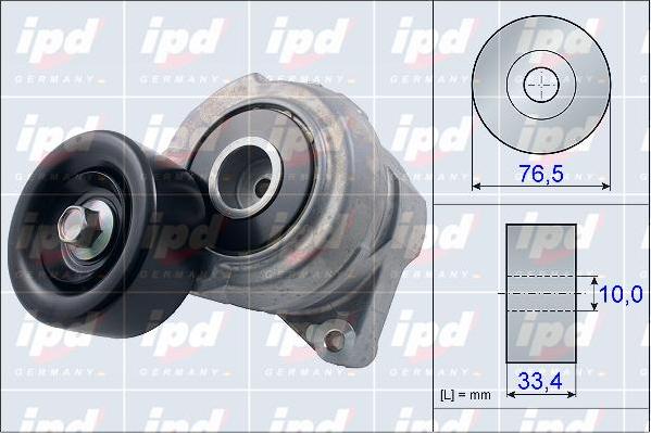 IPD 15-3908 - Натяжитель, поликлиновый ремень autodnr.net