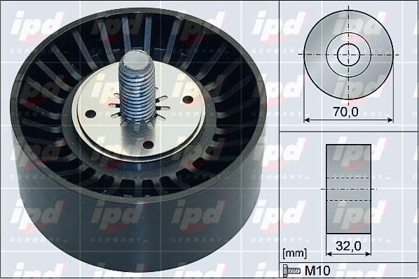 IPD 15-3933 - Направляющий ролик, поликлиновый ремень autodnr.net