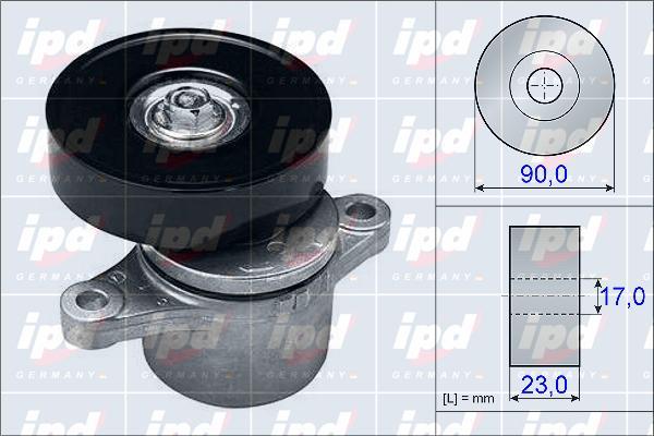 IPD 15-3953 - Натяжитель, поликлиновый ремень autodnr.net