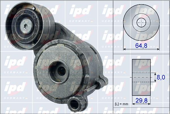 IPD 15-3961 - Натяжитель, поликлиновый ремень avtokuzovplus.com.ua