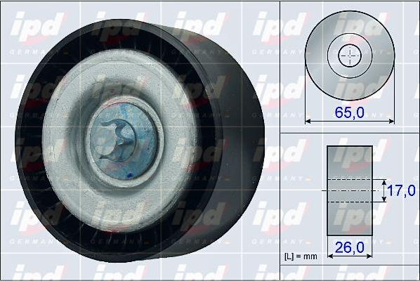 IPD 15-4010 - Направляющий ролик, поликлиновый ремень avtokuzovplus.com.ua