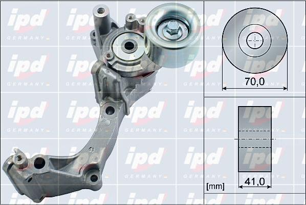 IPD 15-4037 - Натягувач ременя, клинові зуб. autocars.com.ua