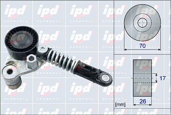 IPD 15-4091 - Натягувач ременя, клинові зуб. autocars.com.ua