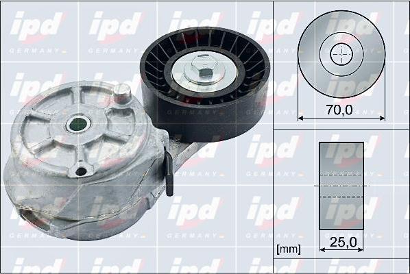 IPD 15-4093 - Натягувач ременя, клинові зуб. autocars.com.ua