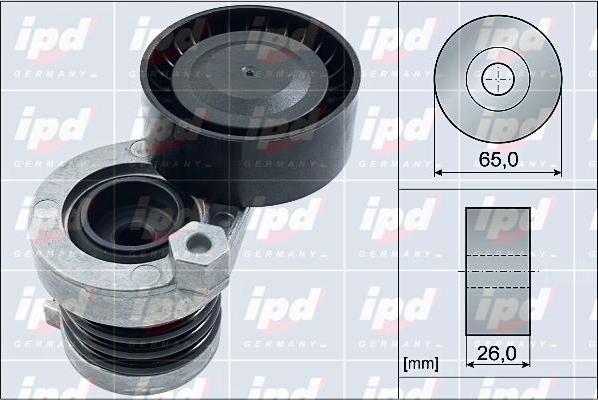 IPD 15-4095 - Натягувач ременя, клинові зуб. autocars.com.ua