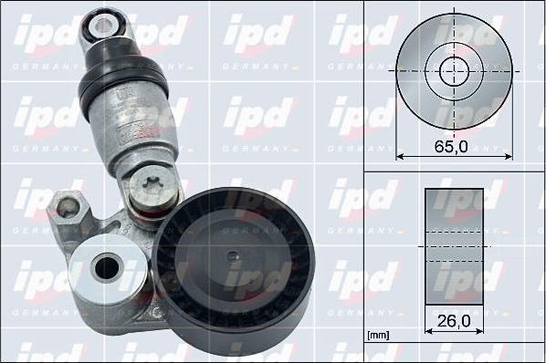 IPD 15-4126 - Натяжитель, поликлиновый ремень avtokuzovplus.com.ua