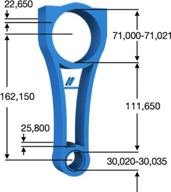 IPSA CO008200 - Шатун autocars.com.ua