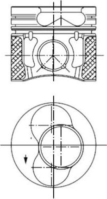 IPSA PI001100 - Поршень autocars.com.ua