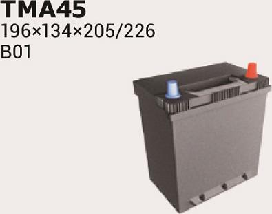 IPSA TMA45 - Стартерная аккумуляторная батарея, АКБ autodnr.net