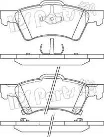 IPS Parts IBD-1090 - Гальмівні колодки, дискові гальма autocars.com.ua