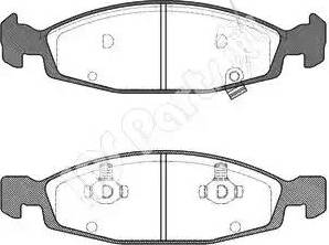 IPS Parts IBD-1097 - Гальмівні колодки, дискові гальма autocars.com.ua