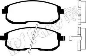 IPS Parts IBD-1143 - Гальмівні колодки, дискові гальма autocars.com.ua