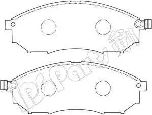 IPS Parts IBD-1169 - Гальмівні колодки, дискові гальма autocars.com.ua