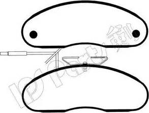 IPS Parts IBD-1196 - Тормозные колодки, дисковые, комплект autodnr.net