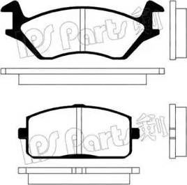 IPS Parts IBD-1202 - Тормозные колодки, дисковые, комплект autodnr.net