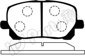 IPS Parts IBD-1213 - Гальмівні колодки, дискові гальма autocars.com.ua