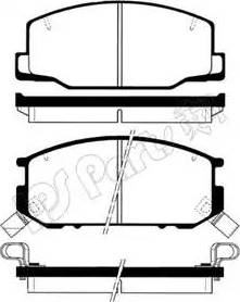 IPS Parts IBD-1231 - Гальмівні колодки, дискові гальма autocars.com.ua