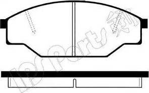 IPS Parts IBD-1247 - Тормозные колодки, дисковые, комплект autodnr.net