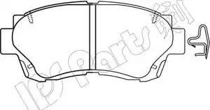 IPS Parts IBD-1265 - Гальмівні колодки, дискові гальма autocars.com.ua