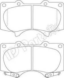 IPS Parts IBD-1275 - Гальмівні колодки, дискові гальма autocars.com.ua